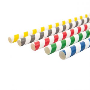 Pajita colores papel cañita