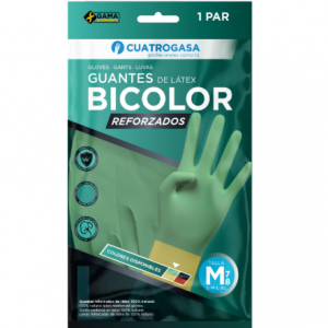 Guante bicolor