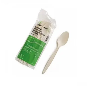 Cuchara maiz compostable